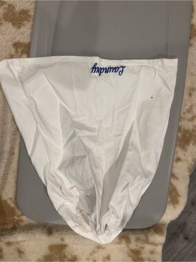 Laundry Bag with Blue Embroidered ‘Laundry’